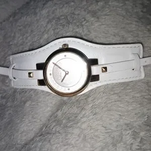 Versus Versace White Leather Strap Eyelet Watch Versus Versace La Villette VSP1S1120 - elegant quartz watches main image 3